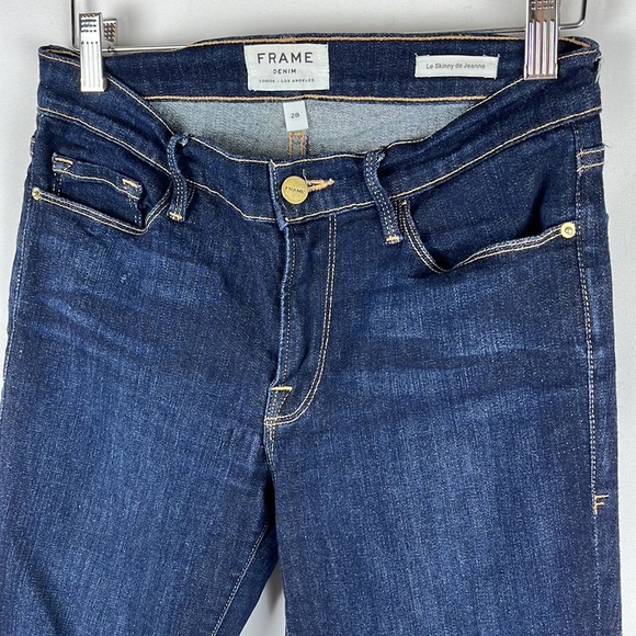 Frame Women's Le Skinny de Jeanne Jeans QueenSway Wash Denim Skinny Crop Size 28 - Picture 5 of 13